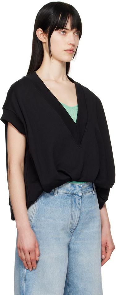 Sweater Dries Van Noten Dries Van Noten V-Neck Vest Sort | 251-011113-1610, 1