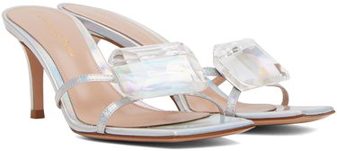Sneakers og sko Gianvito Rossi Jaipur Rhinestone Heeled Sandals Metalisk | G16780.70RIC.MET, 3