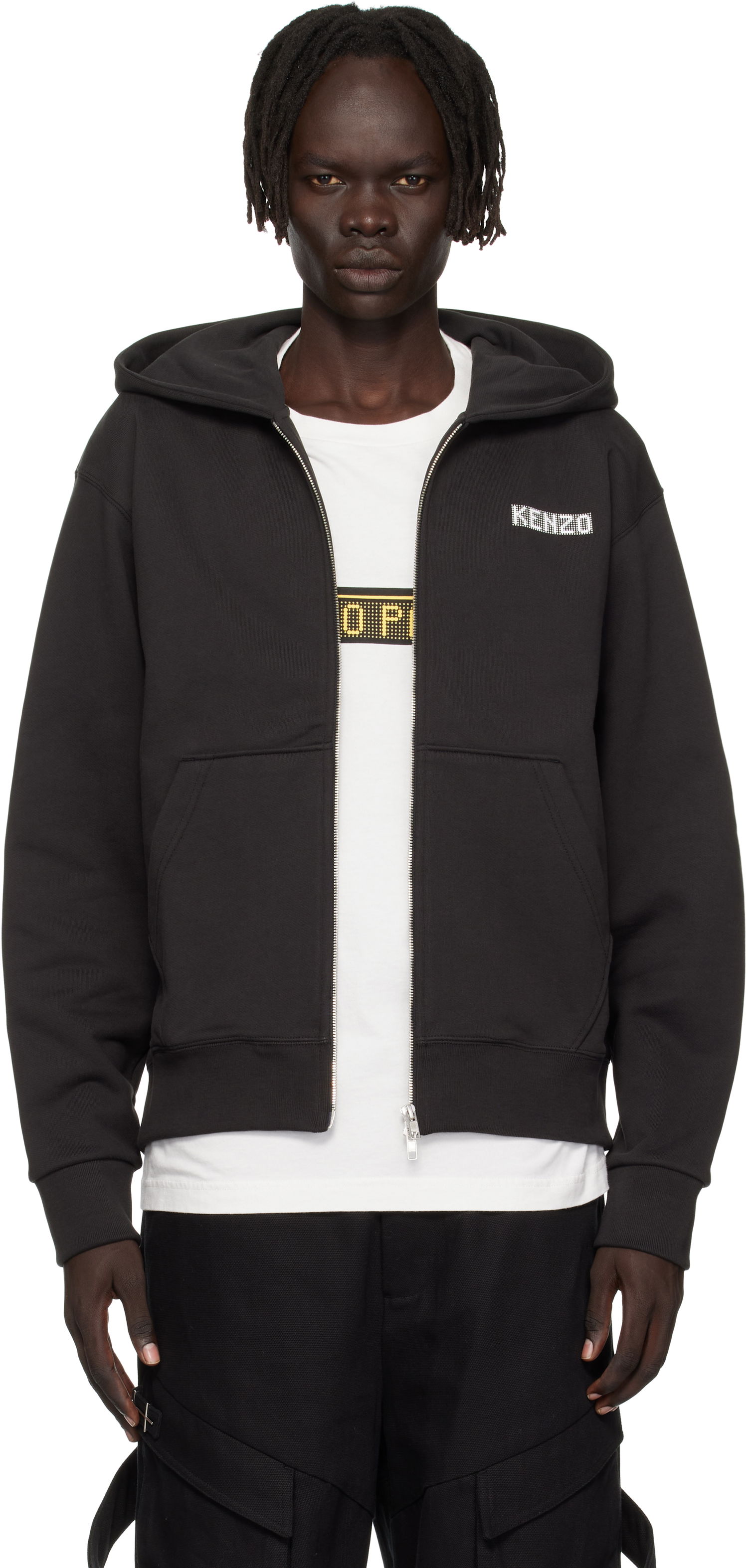 Sweatshirt KENZO Kenzo Paris 'KENZO City' Full-Zip Hoodie Sort | FF65HO2544MC, 0