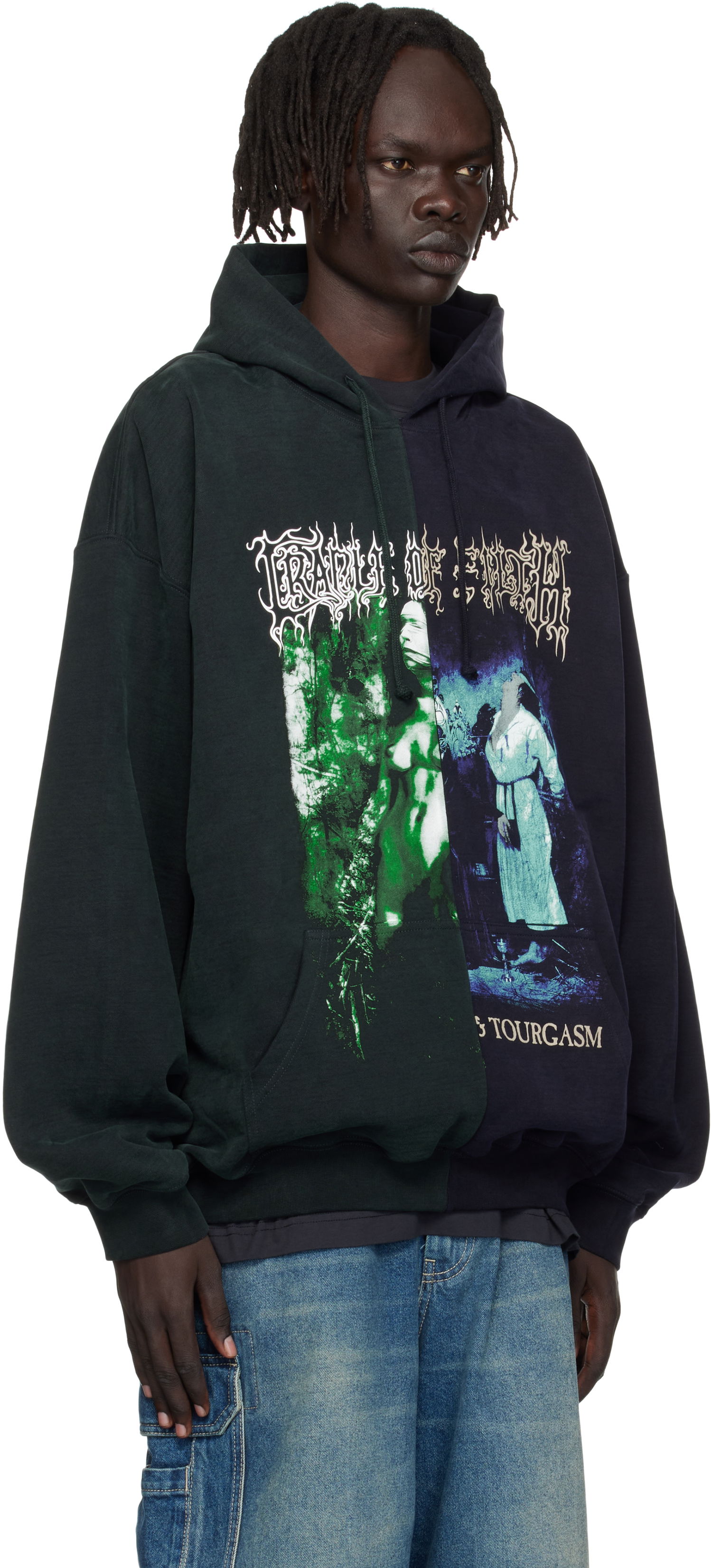 Sweatshirt VETEMENTS Vetements Cradle of Filth Cut-Up Oversized Hoodie Flerfarvet | UCF76HD850EN, 1