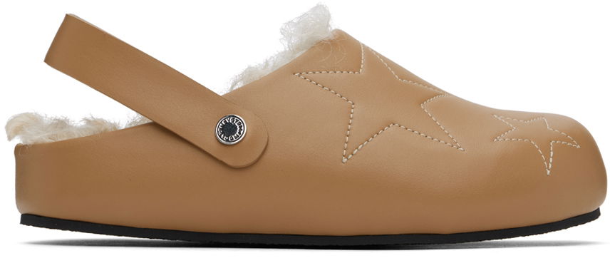 Sneakers og sko Stella McCartney Elyse Shearling Clogs Beige | 810443AP00P0, 0