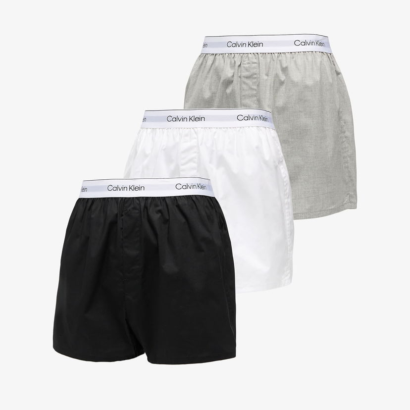 Boksere CALVIN KLEIN Calvin Klein Slim Boxer Shorts, 3-Pack Flerfarvet | LV00NB4267 MP1