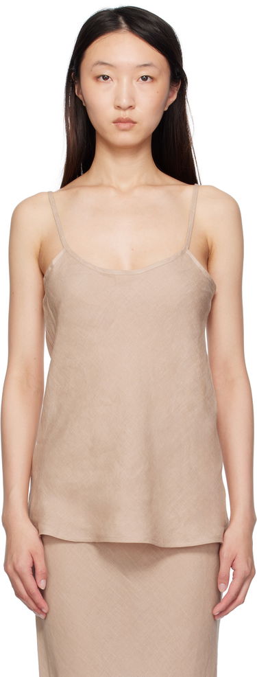 Tanktop Baserange Baserange Dydine Linen Camisole Beige | TODY-LI-SU25, 0