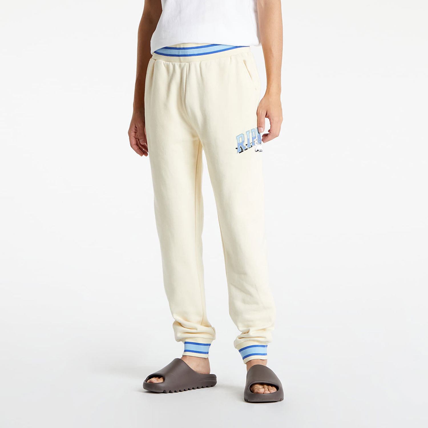 Joggingbukser RIPNDIP Team Spirit Embroidered Art Sweat Pants Beige | RND7035, 0