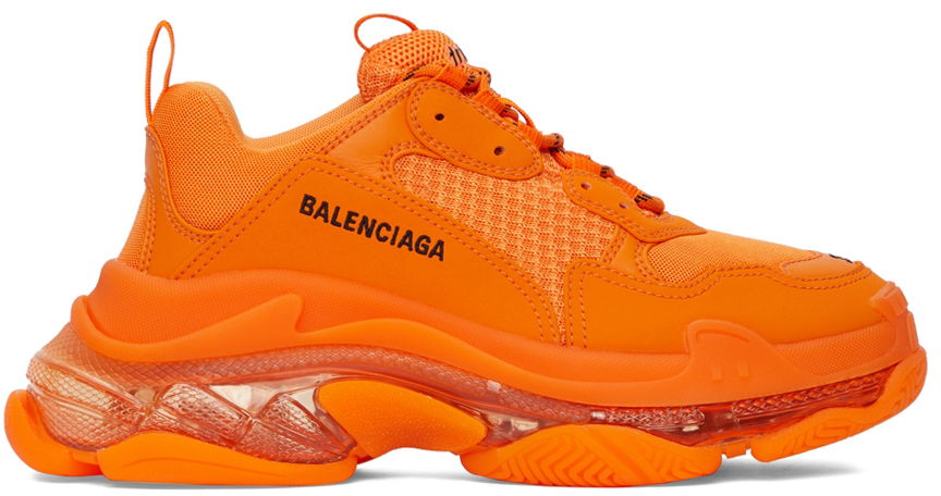 Sneakers og sko Balenciaga Triple S Clear Sole Sneakers "Orange" Orange | 541624-W2GA1-7510, 0