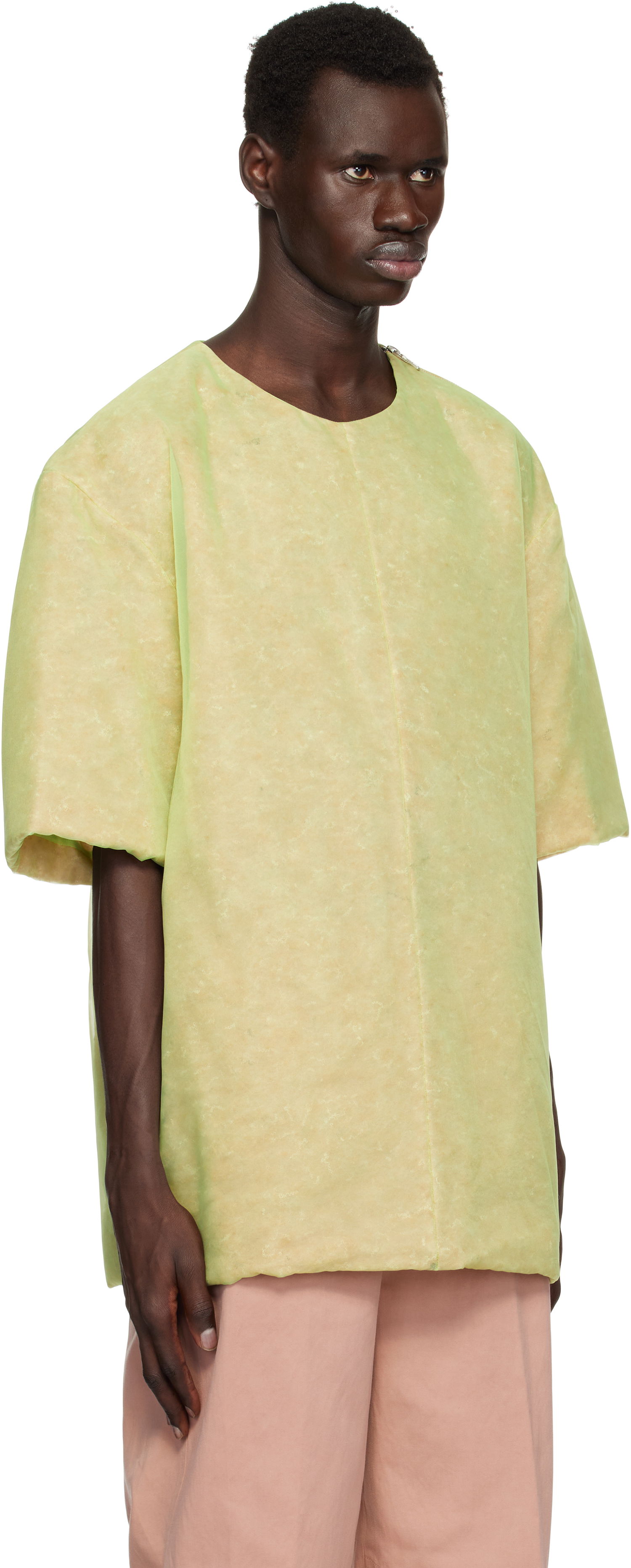 T-shirt Dries Van Noten Dries Van Noten Organza T-Shirt Grøn | 251-020737-1501, 1