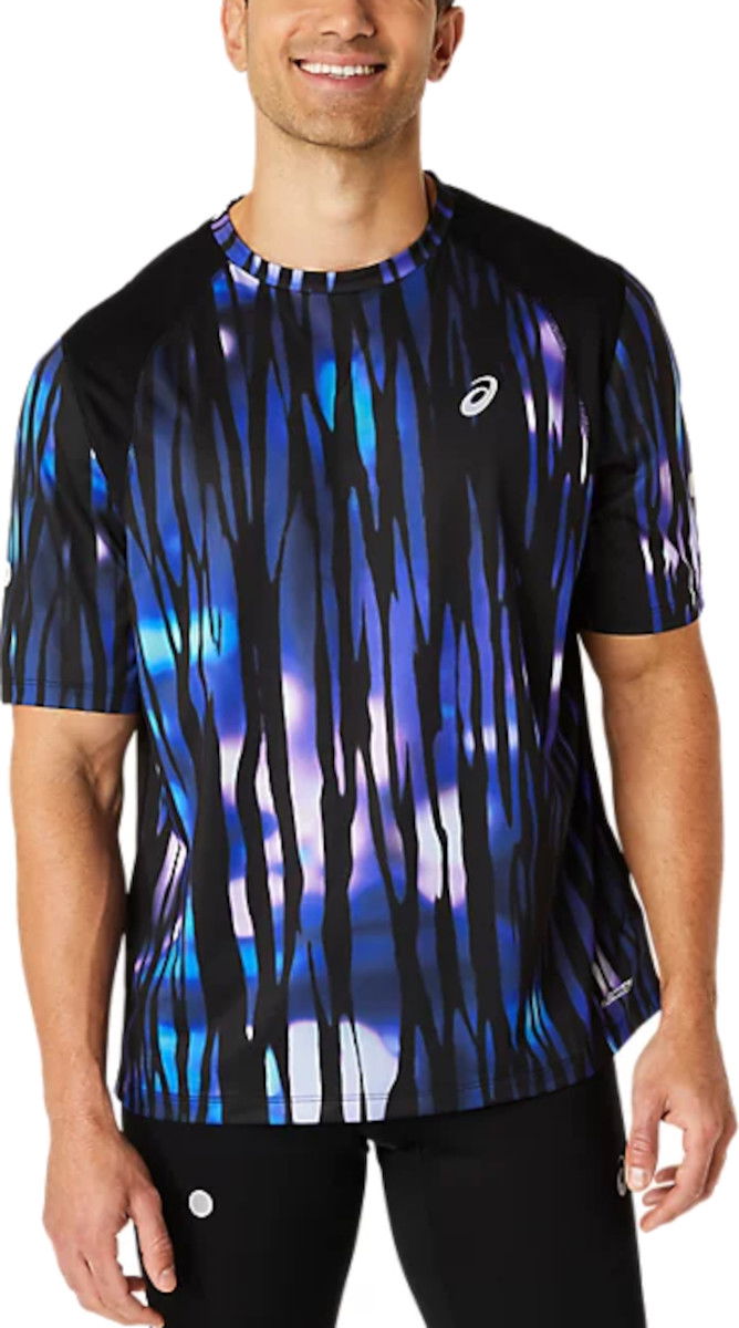 T-shirt Asics Short Sleeve Printed Running T-shirt Flerfarvet | 2011d095-400