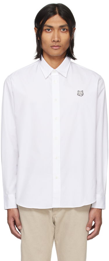 Skjorte MAISON KITSUNÉ Bold Fox Head Shirt Hvid | MM00412WC0026P100, 0
