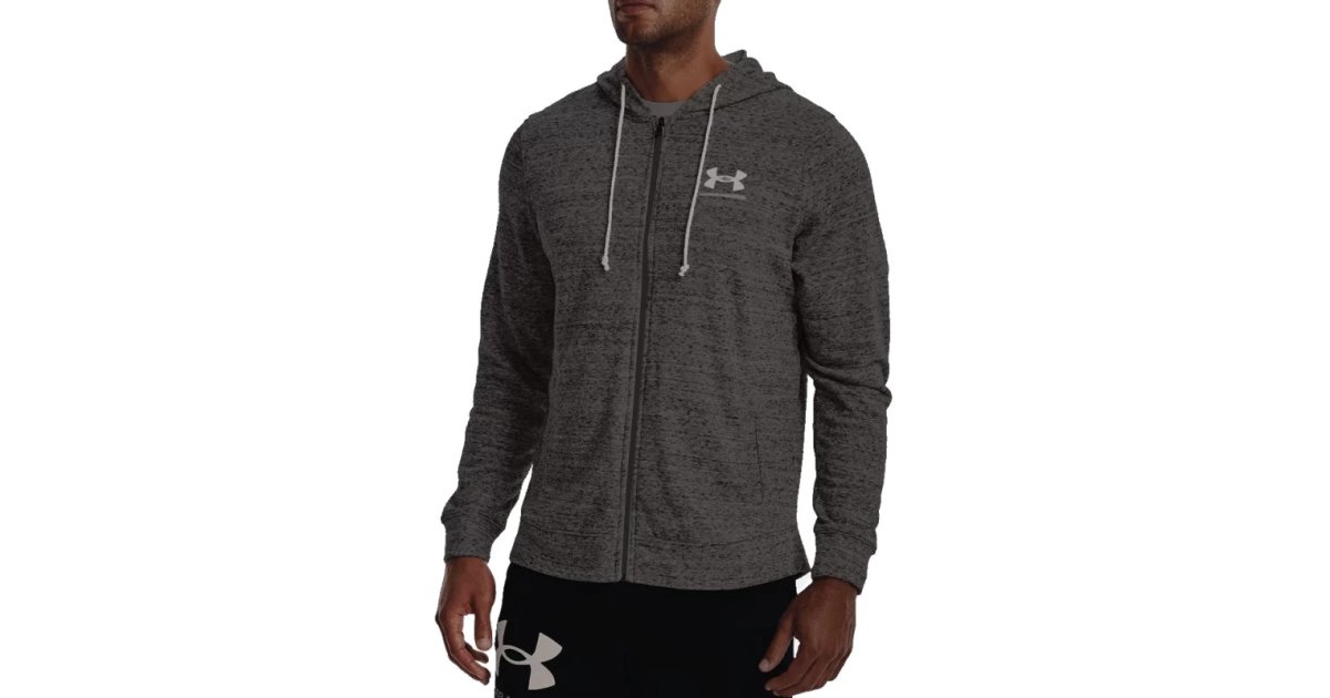 Sweatshirt Under Armour Rival Terry Full-Zip Hoodie Grå | 1370409-012, 1