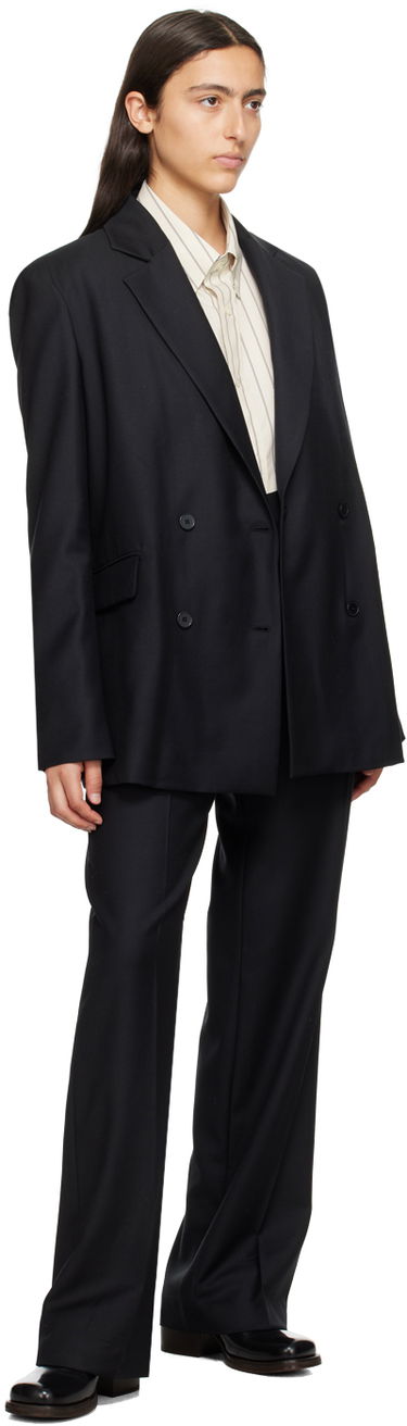 Jakke Loulou de Saison Loulou de Saison Donau Double-Breasted Blazer Sort | NEW DONAU, 3