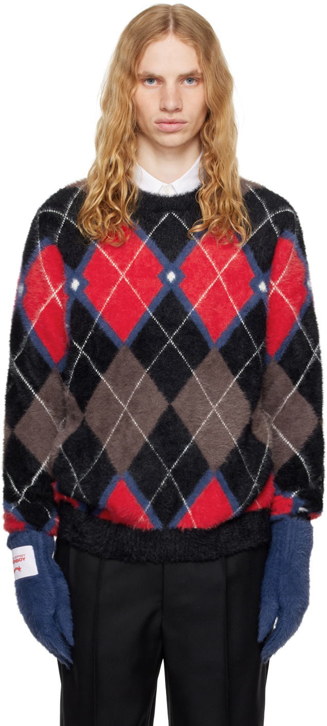 Sweater Charles Jeffrey Loverboy Fluffy Gloves Sweater Flerfarvet | 42090301, 0