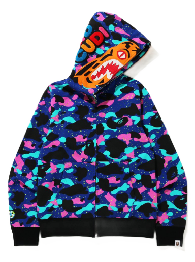 Sweatshirt BAPE x Kid Cudi Tiger Full Zip Hoodie Flerfarvet | 001ZPG731903XNVY