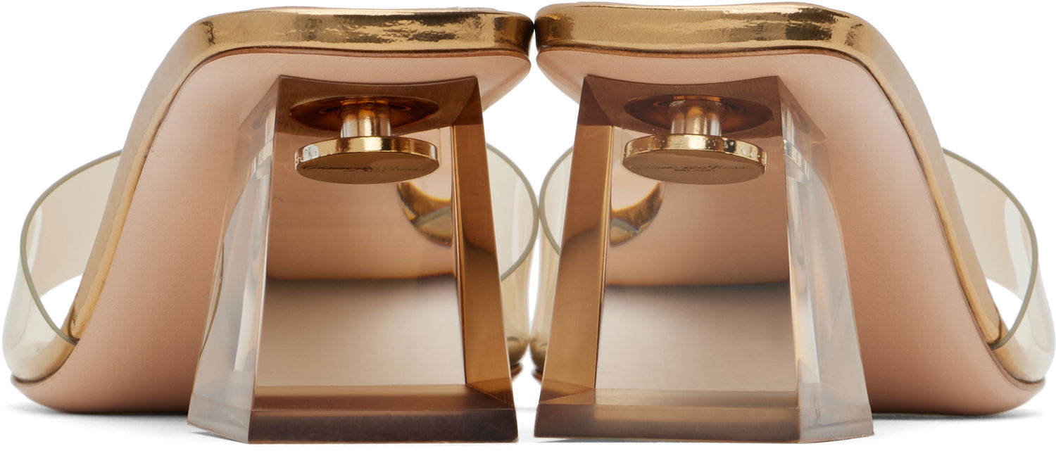 Tilbehør Gianvito Rossi Gianvito Rossi Cosmic Heeled Mules Metalisk | G11320-55PLE-GME, 1