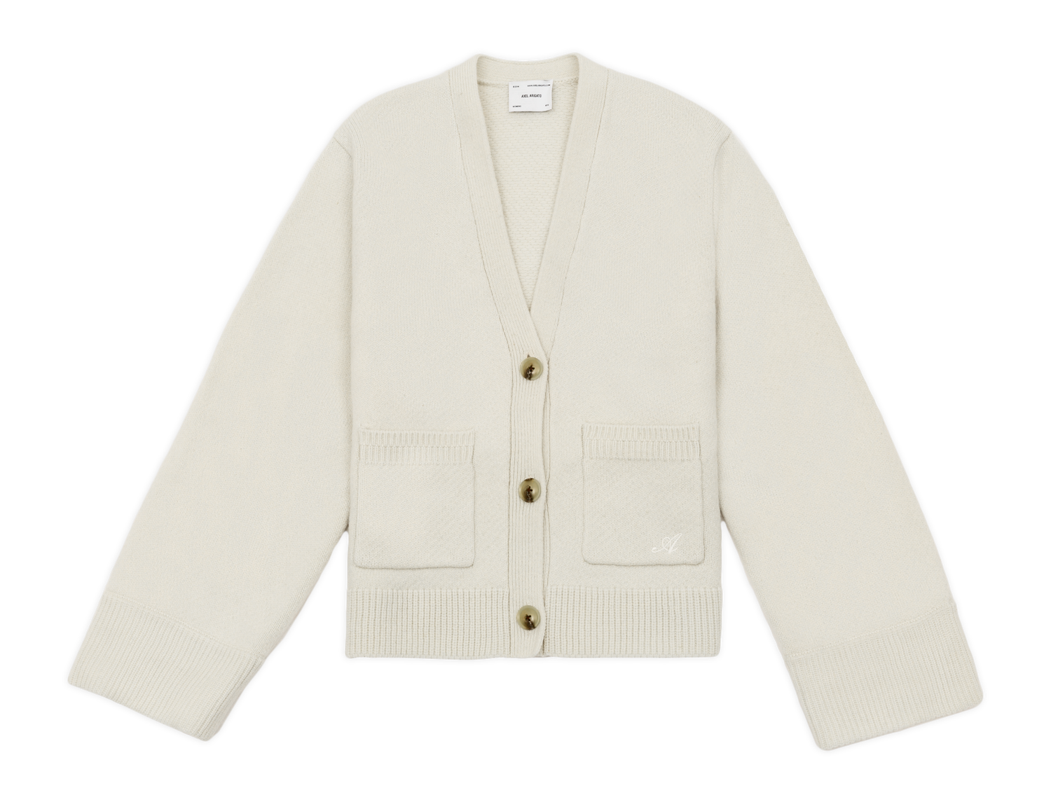Sweater AXEL ARIGATO Memory Relaxed Cardigan Beige | A0443010, 1