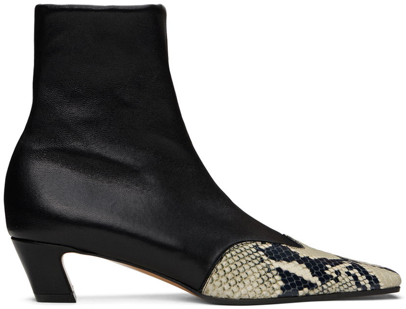 Sneakers og sko Khaite KHAITE 'The Nevada Stretch Low' Ankle Boots Sort | F1068-829