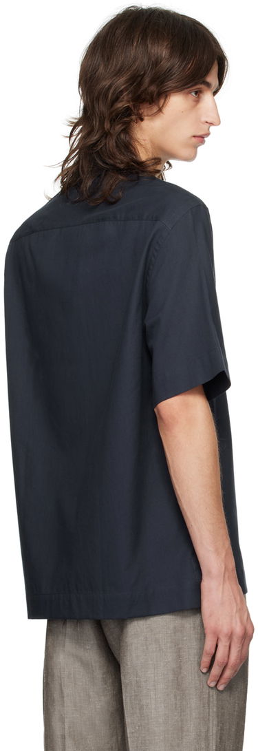 Skjorte Paul Smith Paul Smith Short Sleeve Button-Down Shirt Mørkeblå | M1R-905U-N02417-49, 2