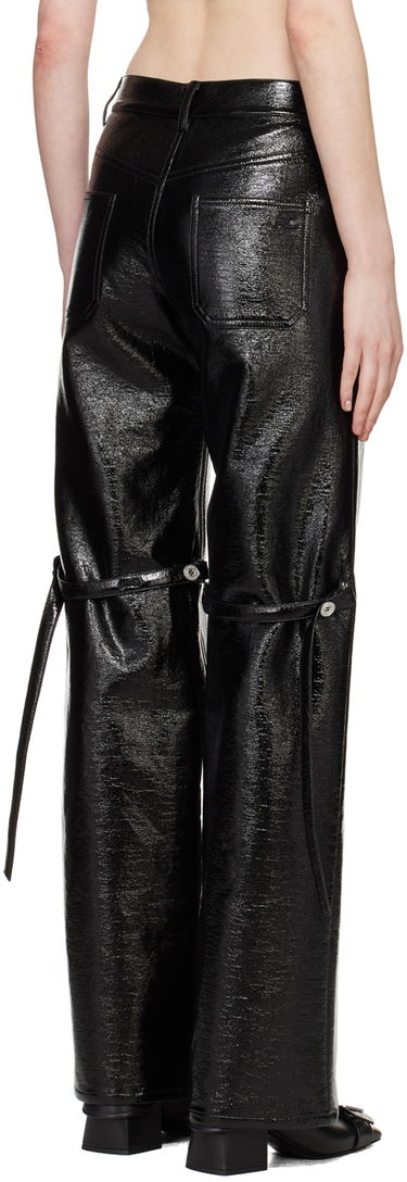 Bukser Courrèges Baggy Vinyl Trousers Sort | 124CPA214VY0014, 2