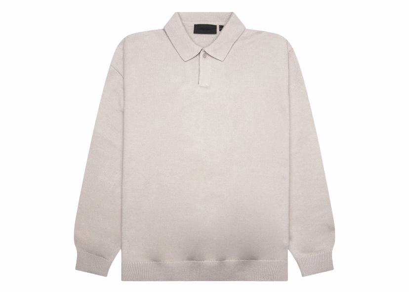 Polo skjorte Fear of God Knit Polo Silver Cloud Grå | 192BT232182F