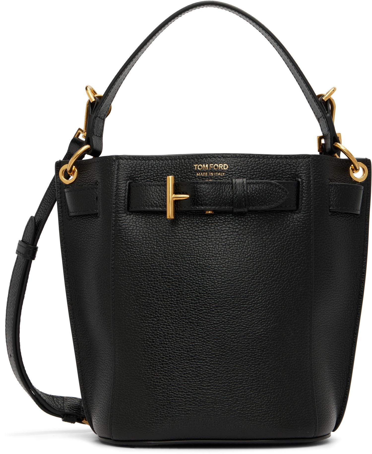 Håndtaske Tom Ford Tom Ford Mini Audrey Grained Leather Bucket Bag Sort | S0481-LCL429X, 0