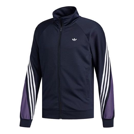 Træningsdragt adidas Originals Originals Stand Collar Sports Jacket Mørkeblå | FM1524