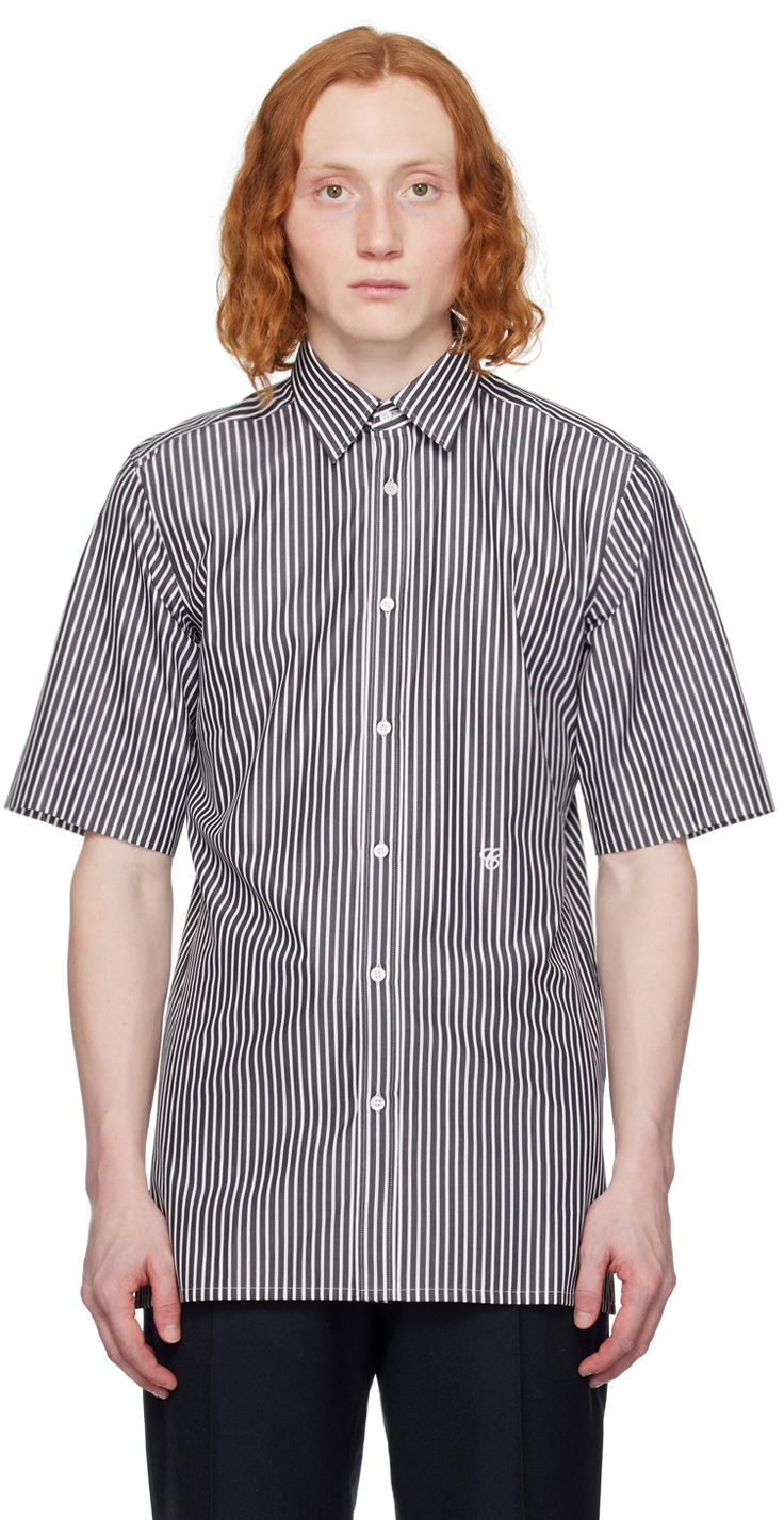 Skjorte Maison Margiela Vented Shirt Sort | S50DR0007 S78577