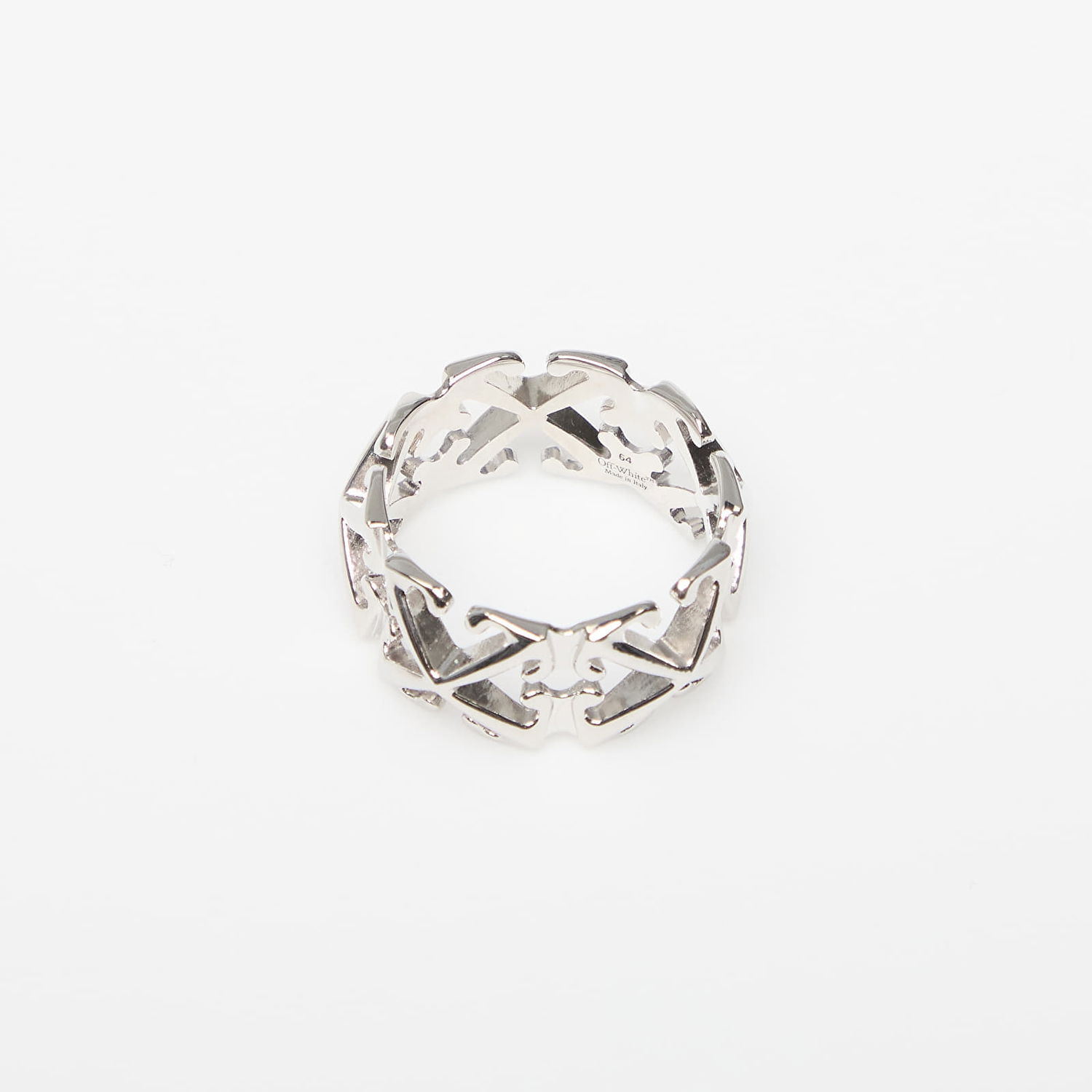 Ring Off-White Silver Arrow Ring Grå | OMOC07BC99MET0017200, 1