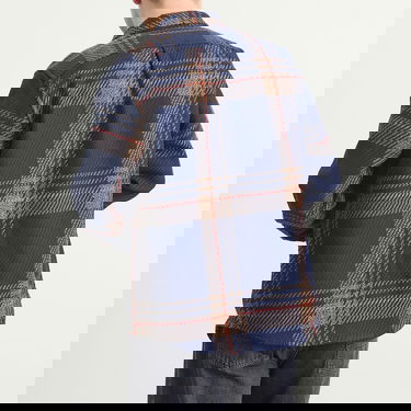 Skjorte Portuguese Flannel Upper Overshirt in Blend, Size Small Flerfarvet | AW25077-NVB, 3