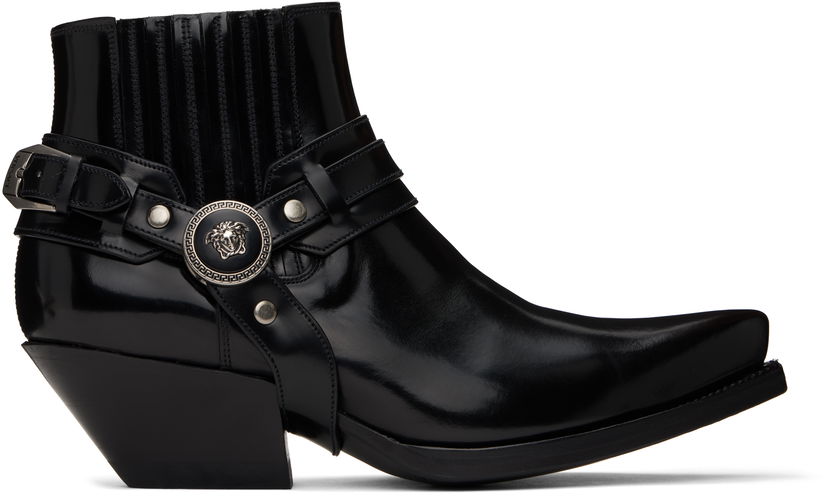 Vest Versace Versace Texano Ankle Boots Sort | 1017195_1A12153_1B00I