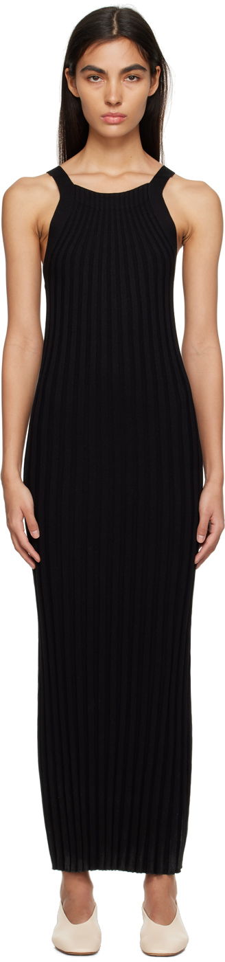 Kjole Loulou de Saison Loulou de Saison Otama Midi Dress Sort | OTAMA