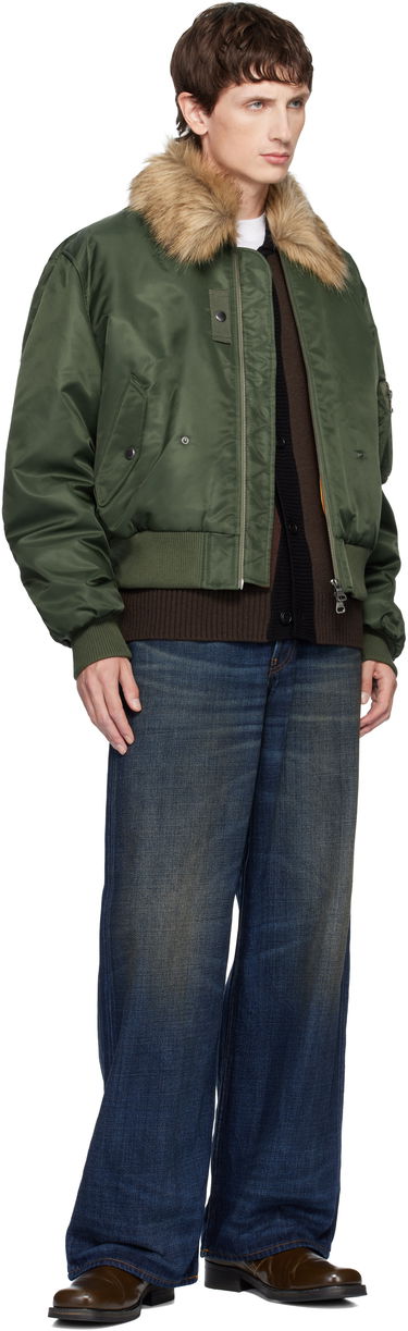 Bomberjakke Andersson Bell Fur Collar MA-1 Bomber Jacket Grøn | awa737u, 3