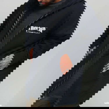 Sweatshirt Thrasher Thrasher Magazine Logo Zip Hoodie Mørkeblå | 113109, 2
