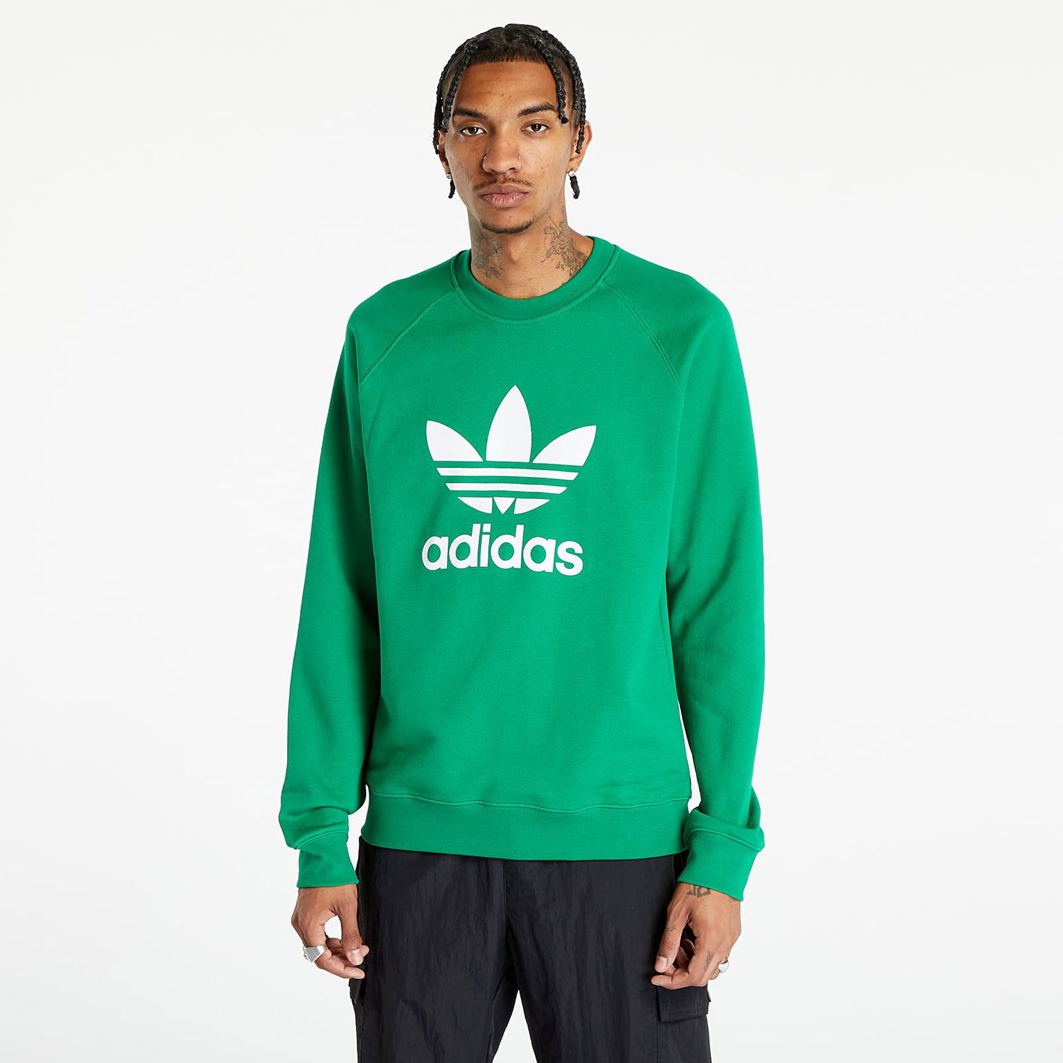 Sweatshirt adidas Performance Adicolor Classics Trefoil Crewneck Grøn | IM4503, 0