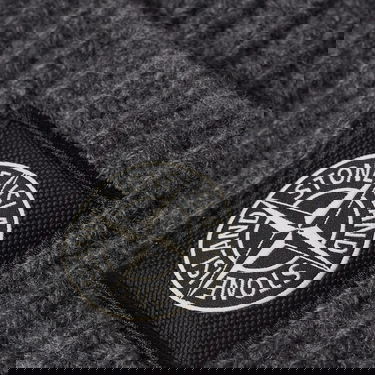 Beanie Stone Island Wool Patch Beanie Grå | 7915N10-V0M67, 2