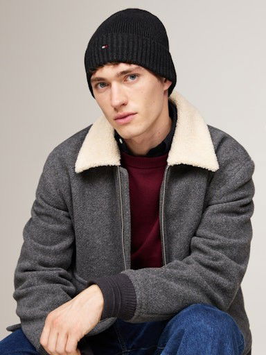Beanie Tommy Hilfiger Beanie Sort | AM0AM12796PA7, 0