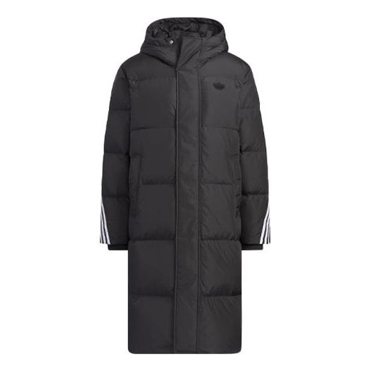 Puffer jakke adidas Originals Long Down Jacket Sort | IU4831