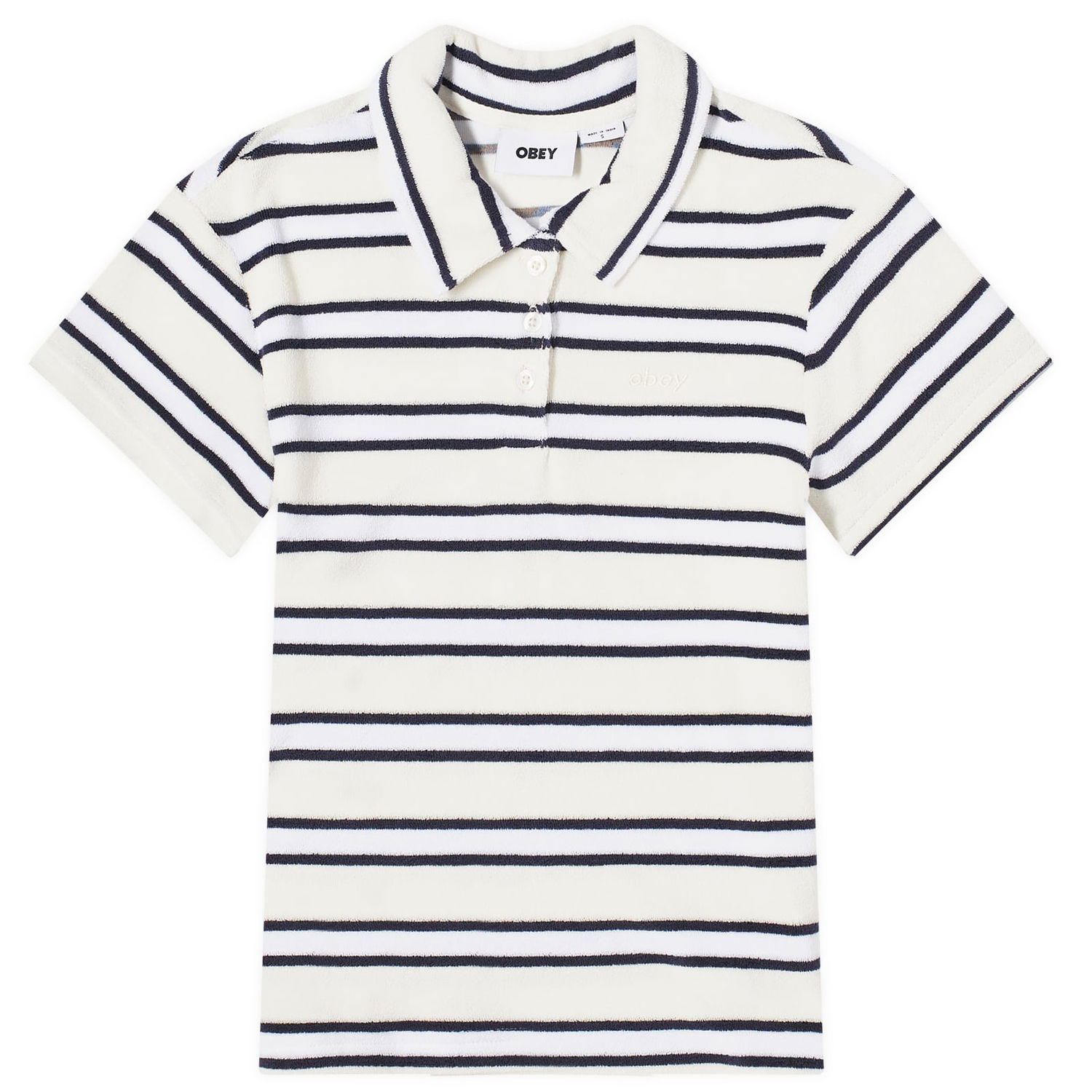 Polo skjorte OBEY Sol Polo Hvid | 231090006-UBL, 0
