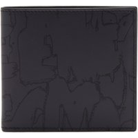 Tegnebog Alexander McQueen Graffiti Logo Billfold Wallet Sort | 6021371AAQ4-1000, 2