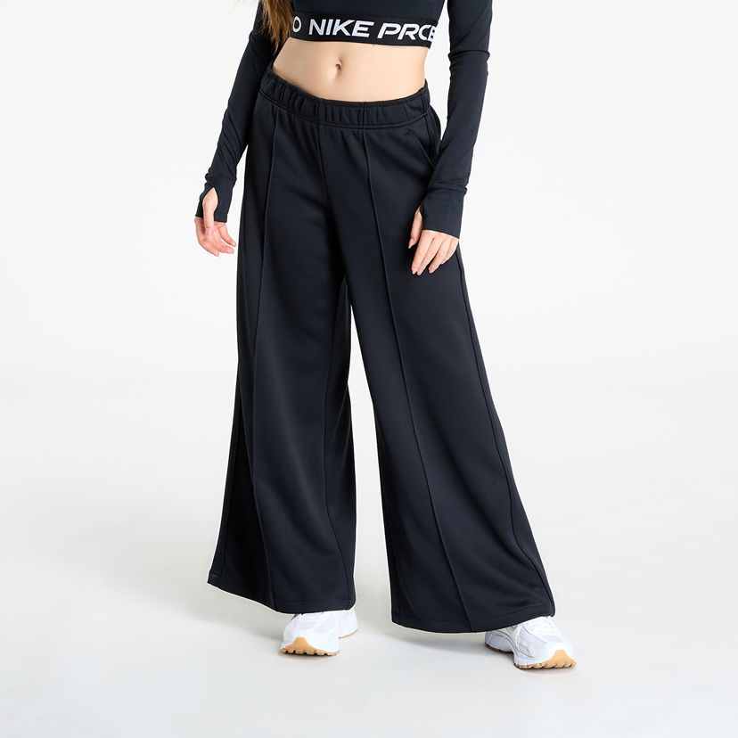 Joggingbukser Nike Sportswear Mid-Rise Wide-Leg Track Pants Sort | IH8514-010