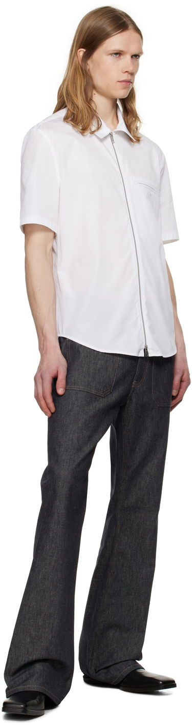 Skjorte Courrèges Courrèges Zipped Poplin Shirt Hvid | 125CCH054CO0080, 3