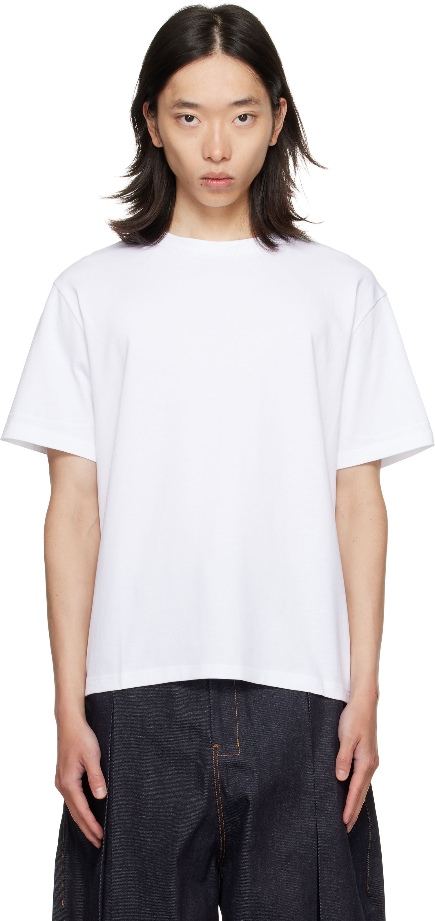 T-shirt sage NATION SAGE NATION Short Sleeve Lock T-Shirt Hvid | S043 SS LOCK TEE 100% COTTON W, 0