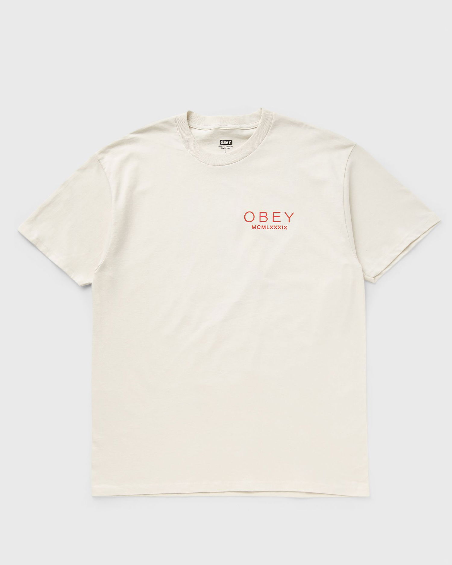 T-shirt OBEY Maximus T-Shirt Beige | 165264142-CRM, 1