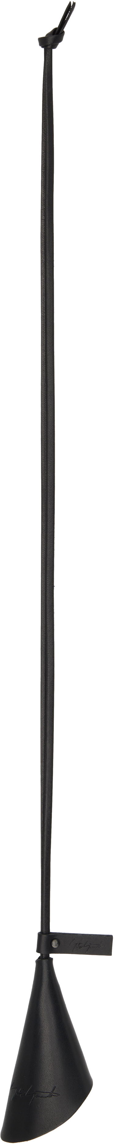 Nøgleringe Yohji Yamamoto YOHJI YAMAMOTO Leather Key Necklace Sort | DM-A01-702