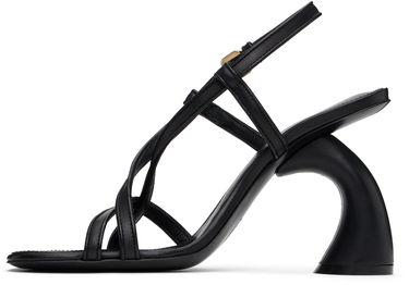 Skopleje Dries Van Noten Dries Van Noten Leather Heeled Sandals Sort | WS251-1565-109, 2