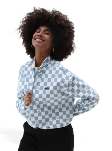 Sweatshirt Vans Left Chest Print Half Zip Sweater Flerfarvet | VN0A7YK4BD2