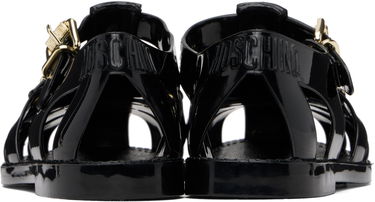 Tilbehør Moschino Moschino Jelly Lettering Logo Sandals Sort | MA16501G1M M20 000, 1