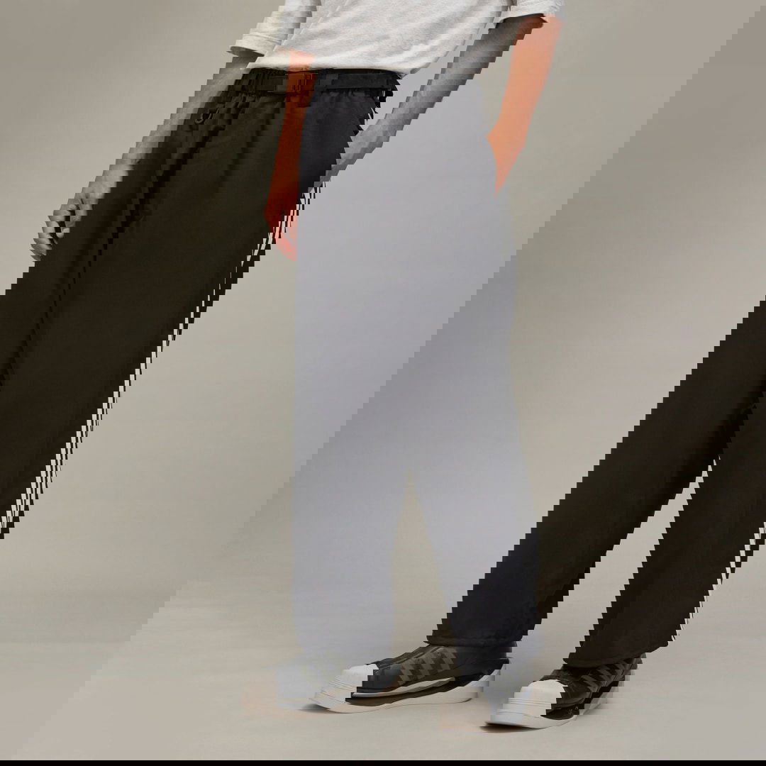 Bukser Y-3 Refined Wool Open Wide Trousers Sort | IW7455, 0