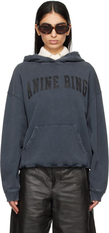 Sweatshirt Anine Bing Anine Bing Harvey Hoodie Blå | S-08-5185-002, 0