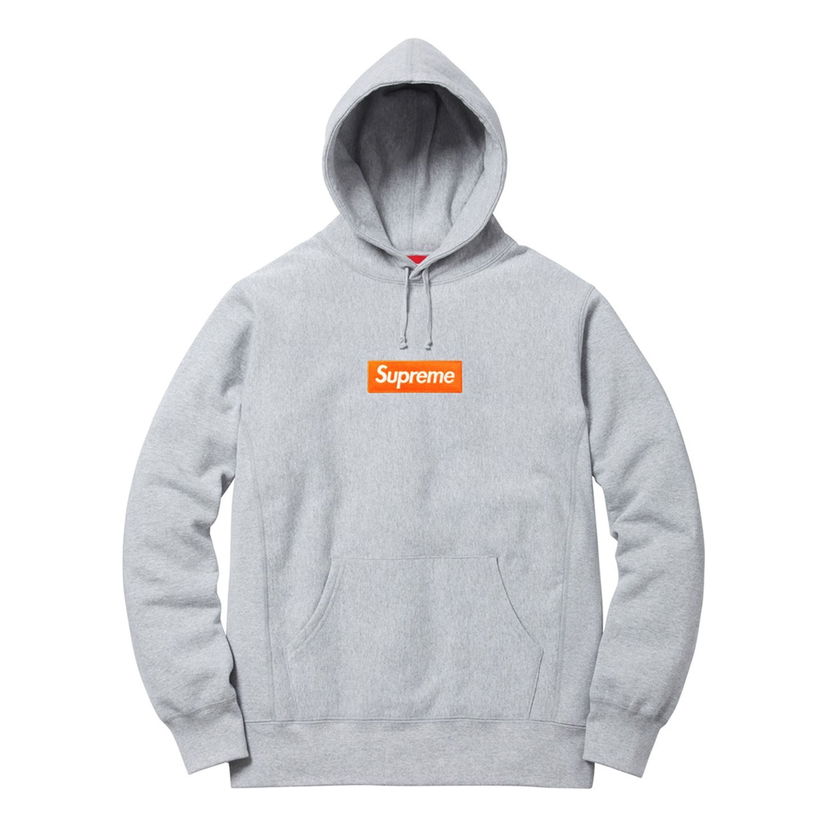 Sweatshirt Supreme Fall-Winter 2017 Box Logo Hoodie Grå | SUP-FW17-615