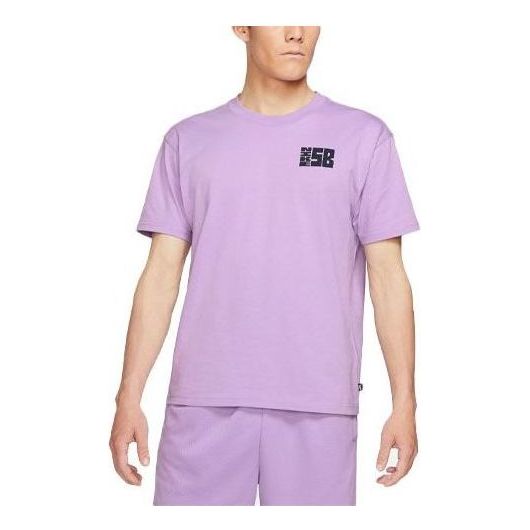 T-shirt Nike SB Stamp Graphic T-Shirt Lilla | DJ4873-589