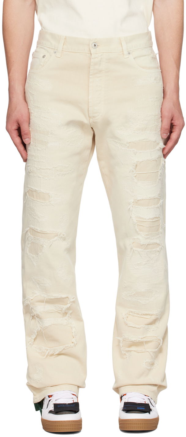 Jeans HERON PRESTON Regular 5-Pockets Jeans Hvid | HMYA011F23FAB0010400, 0